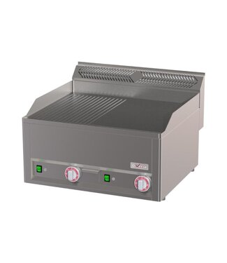 Diverso By Diamond Elektrische bakplaat Diverso | Geribbeld/glad | 2x 3kW | (H)29x(B)66x(D)60cm