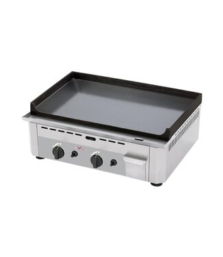 Diverso By Diamond Bakplaat op gas Diverso | Glad | 2 Zones | Gietijzer | (H)23x(B)60x(D)47,5cm