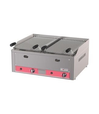 Diverso By Diamond Lavasteen grill Diverso | Gas | 2x 4kW | (H)29x(B)66x(D)53cm