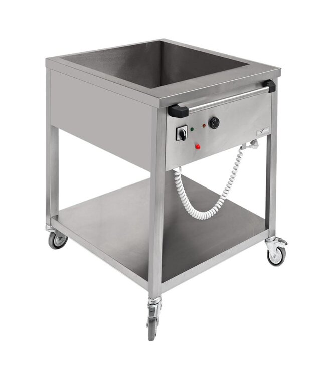 Bain-marie wagen Diverso | 2x 1/1GN | 20cm diep