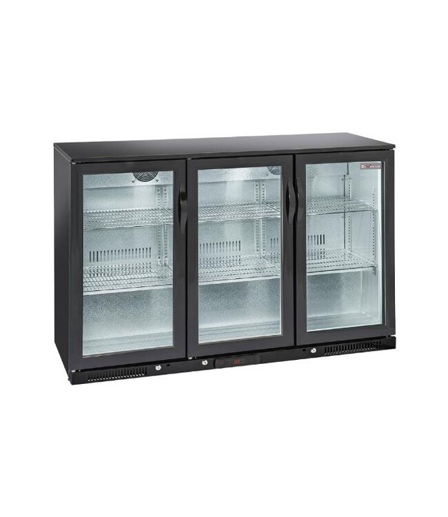 Barkoeling met 3 glazen deuren Diverso | 320 Liter | (H)90x(B)135x(D)52cm