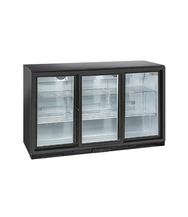 Barkoeling met 3 glazen schuifdeuren Diverso | 320 Liter | (H)90x(B)135x(D)52cm