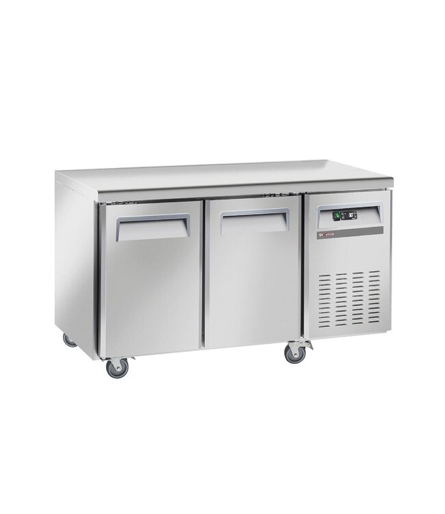 Koelwerkbank Diverso | 2 Deuren | Met wielen | (H)85x(B)135x(D)70cm