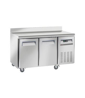Diverso By Diamond Koelwerkbank Diverso | 2 Deuren | Met wielen & spatrand | (H)95x(B)135x(D)70cm