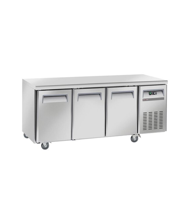Koelwerkbank Diverso | 3 Deuren | Met wielen | (H)85x(B)180x(D)70cm