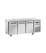 Diverso By Diamond Koelwerkbank Diverso | 3 Deuren | Met wielen | (H)85x(B)180x(D)70cm