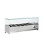 Diverso By Diamond Opzetkoelvitrine met glas Diverso | 6x 1/4GN | 140cm breed | 33,5cm diep