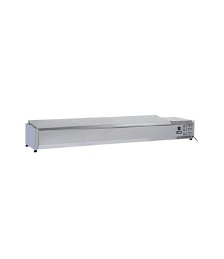 Diverso By Diamond Opzetkoelvitrine Diverso | 10x 1/4GN | 207cm breed | 33,5cm diep
