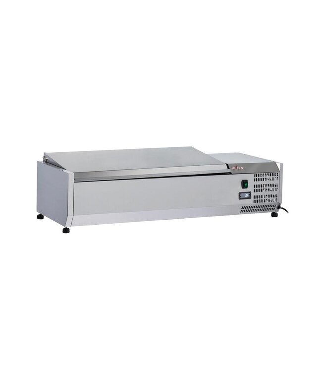 Opzetkoelvitrine Diverso | 3x 1/3GN + 1x 1/2GN | 120cm breed | 39,5cm diep