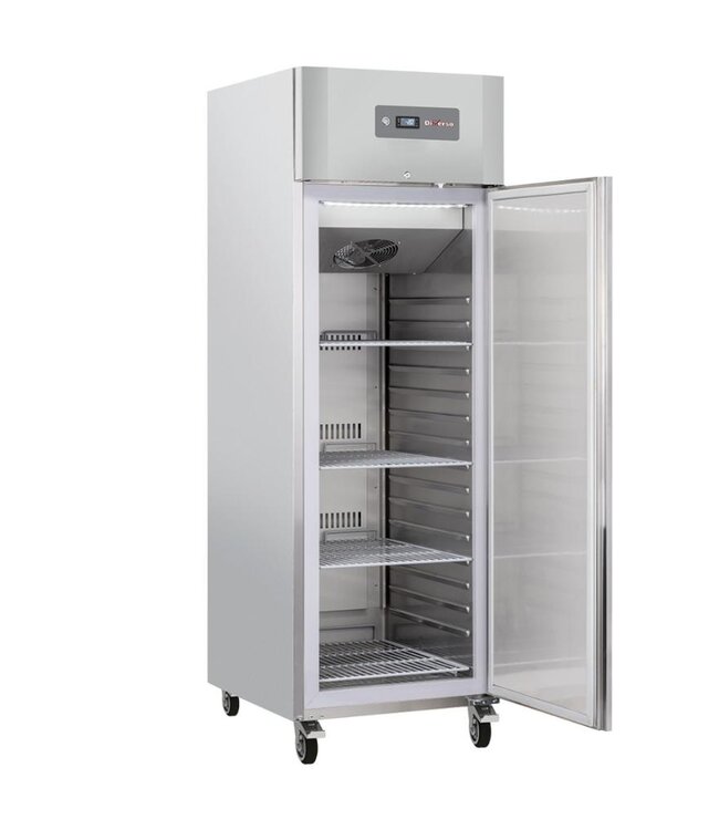 Koelkast Diverso | 600L | 2/1GN | Met wielen | (H)204,5x(B)70x(D)82,3cm