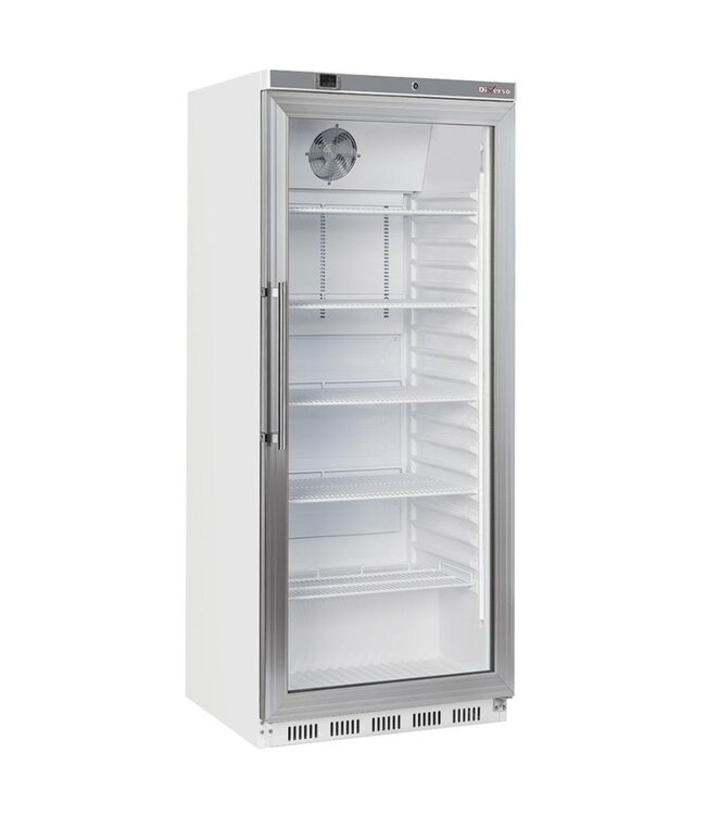 Koelkast met glazen deur Diverso | 600L | 2/1GN | Wit | (H)189x(B)78x(D)76,8cm