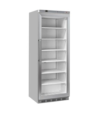 Diverso By Diamond Vrieskast met glazen deur Diverso | 400L | RVS | (H)190,2x(B)60x(D)72,3cm Diverso By Diamond Vrieskast met glazen deur Diverso | 400L | RVS | (H)190,2x(B)60x(D)72,3cm