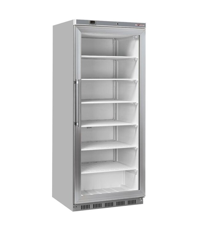 Vrieskast met glazen deur Diverso | 600L | 2/1GN | RVS | (H)190,2x(B)78x(D)76,8cm