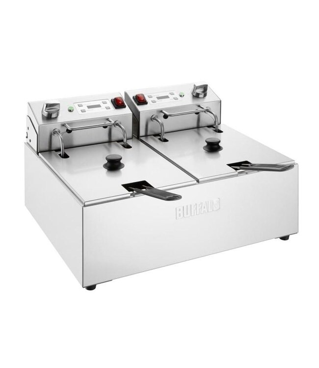 Friteuse Buffalo - 5+5 liter - met timer