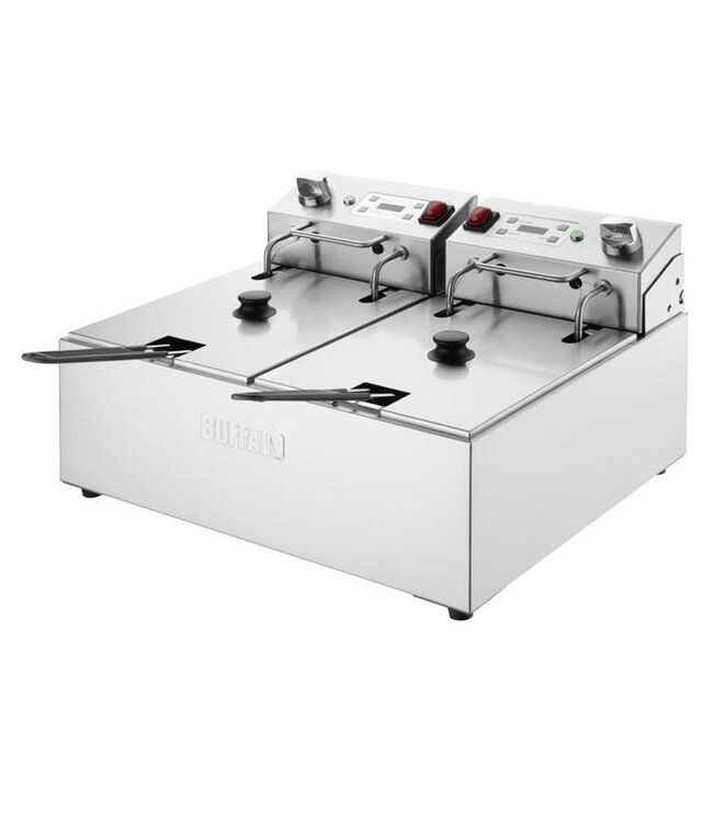 Friteuse Buffalo - 5+5 liter - met timer