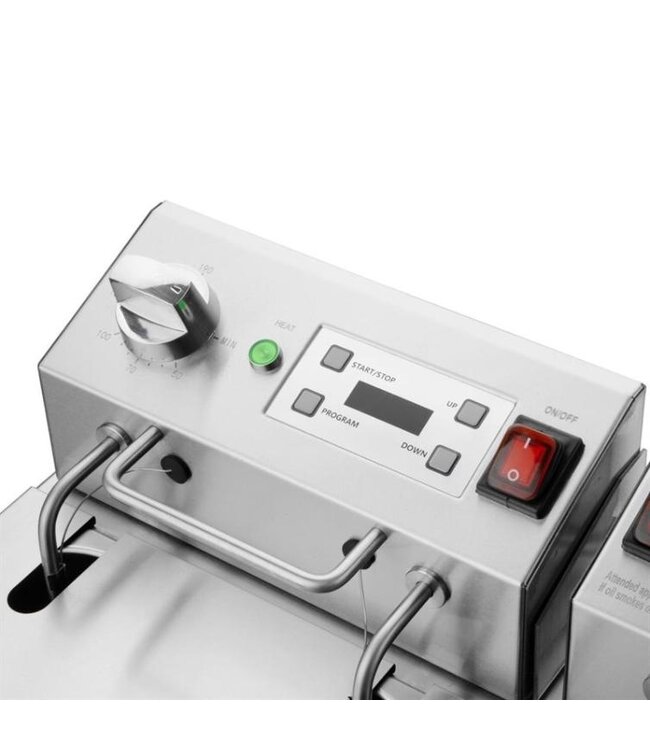 Friteuse Buffalo - 5+5 liter - met timer