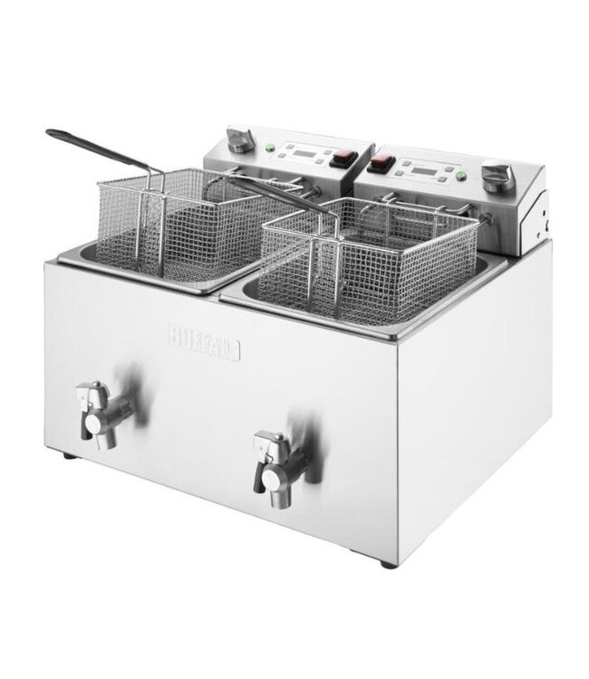 Friteuse buffalo | 2x8L | 2x 2,9kW