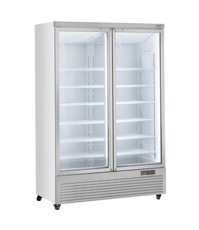 Koelkast met 2 glazen deuren Diverso | 1085L | Wit | (H)204x(B)125,3x(D)74cm