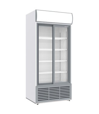 Diverso By Diamond Display koelkast met 2 glazen deuren Diverso | 783L | Wit | (H)200,9x(B)88x(D)71,5cm