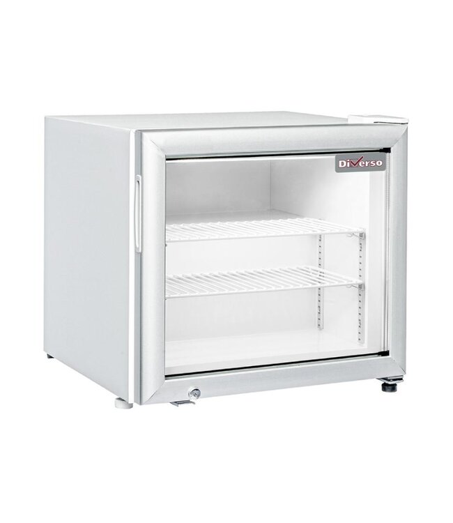 Vrieskast met glazen deur Diverso | 50L | (H)53x(B)57x(D)53,5cm