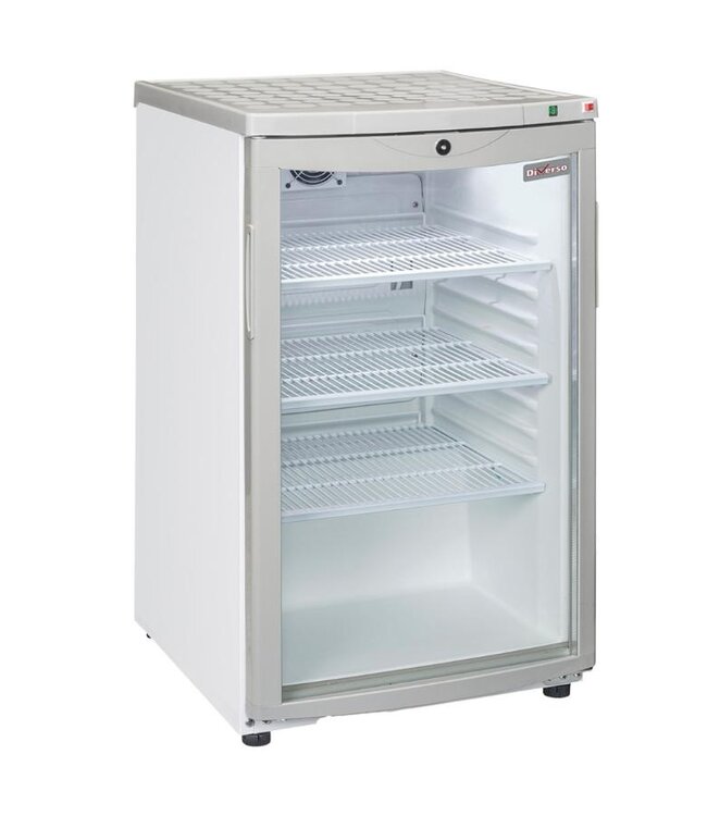 Koelkast met glazen deur Diverso | 115L | (H)85x(B)50,5x(D)59cm