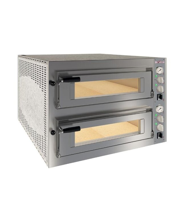 Pizza oven Diverso | Elektrisch | Voor 12x ø35cm pizza's | 2 Kamers