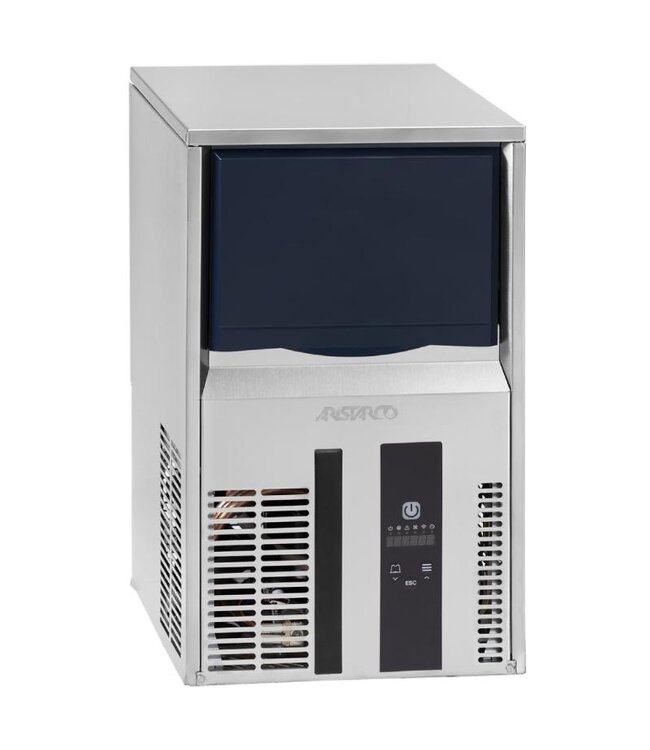 IJsblokjesmachine Aristarco CP 25.6 | Vaste wateraansluiting | Volle ijsblokjes 18g | 25kg/ 24uur | Bunker 6kg