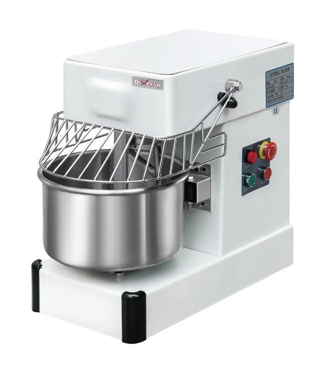 Spiraalkneder Diverso | Voor 8kg deeg | 1 Snelheid | Met wielen