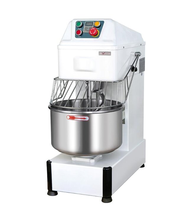 Spiraalkneder Diverso | Voor 16kg deeg | 1 Snelheid | Met wielen