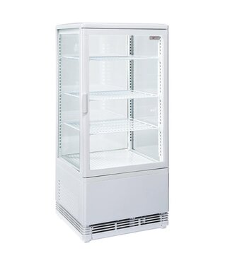 Diverso By Diamond Koelvitrine Diverso | 4 Niveaus | Tafelmodel | +2 tot +12°C | Wit