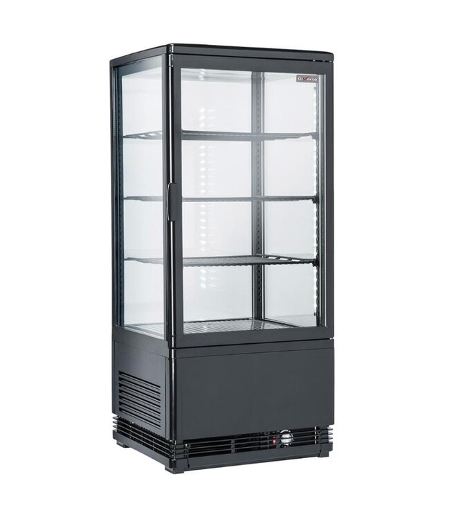 Koelvitrine Diverso | 4 Niveaus | Tafelmodel | +2 tot +12°C | Zwart