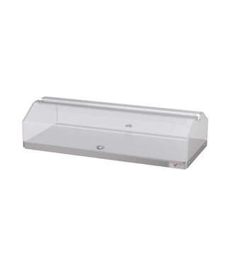 Diverso By Diamond Buffetvitrine | 1 Niveau | RVS/plexiglas | (H)27x(B)80x(D)35,5cm