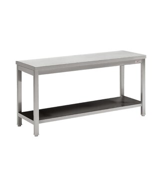 Diverso By Diamond RVS Werktafel met onderschap ECO | 120cm breed | 70cm diep | 90cm hoog
