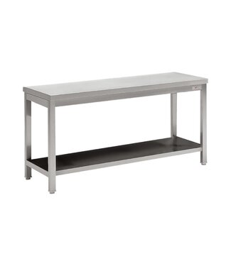 Diverso By Diamond RVS Werktafel met onderschap ECO | 180cm breed | 70cm diep | 90cm hoog