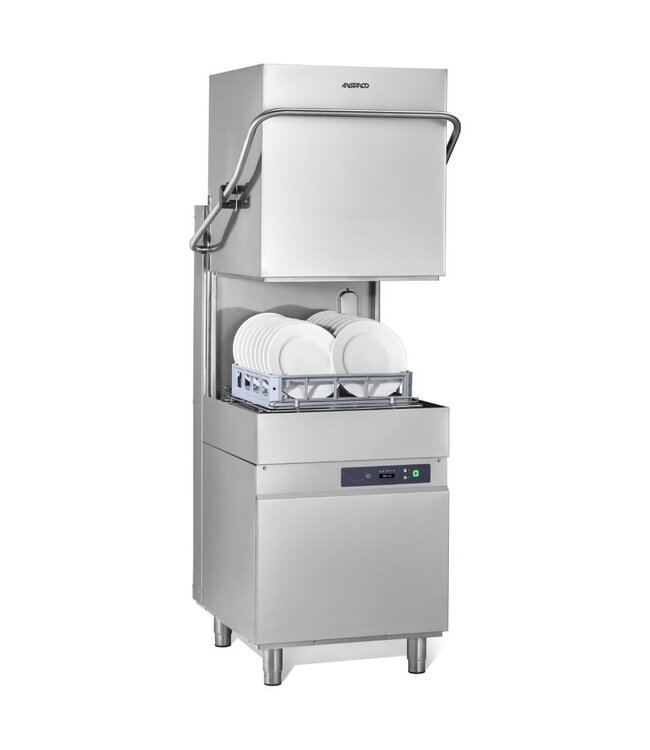 Doorschuifvaatwasser AH 800 ESI DD DP | Complete uitvoering | 230V of 400V | Incl. zeepdispenser en afvoerpomp