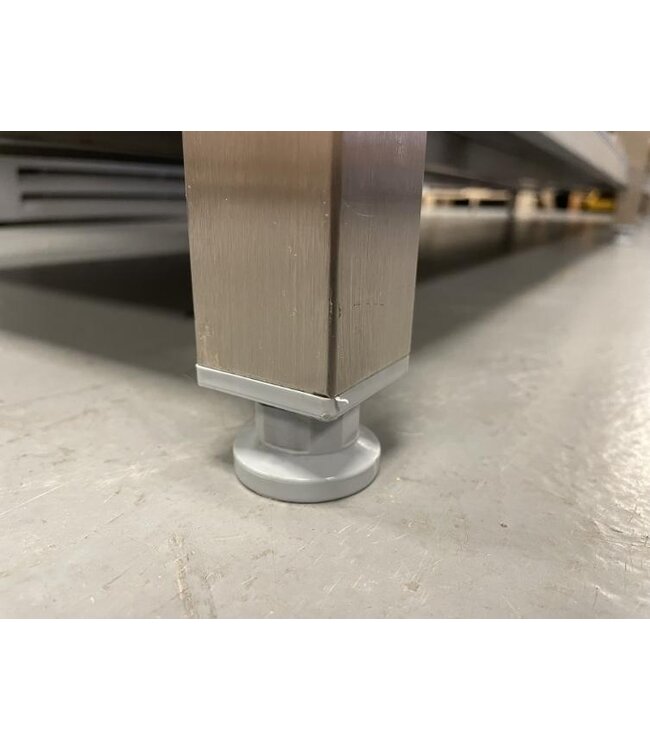 Occasion: RVS Spoeltafel | Spoelbak 500x400x(H)250mm | Bodemplank + 2x tussenplank | (B)2400x(D)600x(H)940mm