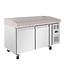Pizzawerkbank geforceerde koeling | 2 Deurs | (H)100x(B)151x(D)80cm