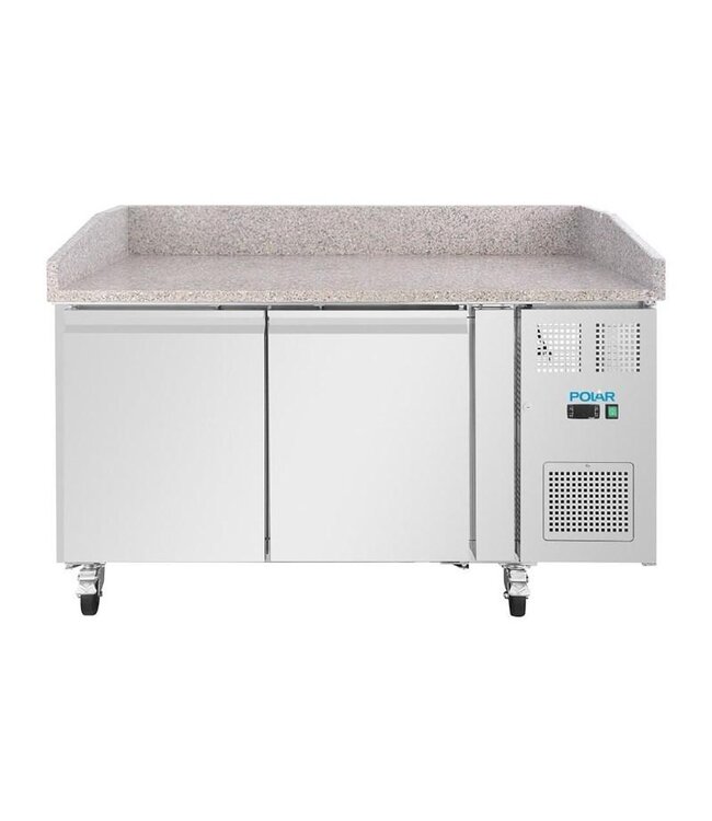 Pizzawerkbank geforceerde koeling | 2 Deurs | (H)100x(B)151x(D)80cm