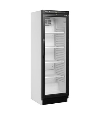 Tefcold Flessenkoelkast CEV425 1 LED | 358L | Met glazen deur | (H)184x(B)59,5x(D)60cm