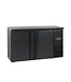 Tefcold Barkoeling CBC210 | 2 Klapdeuren | 290L | Zwart | (H)86x(B)146,2x(D)51,3cm