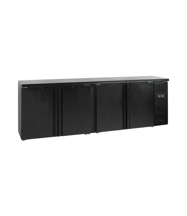 Barkoeling CBC410 | 4 Klapdeuren | 630L | Zwart | (H)86x(B)254,2x(D)51,3cm