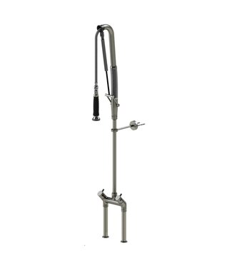 Echtermann Voorspoeldouche TC | tafelmodel | dubbelgats 150mm | 1/2" aansluiting | draaiknop