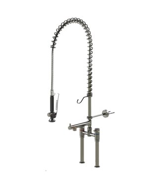 Echtermann Voorspoeldouche CLASSIC CLEAN | tafelmodel | dubbelgats 150mm | 1/2" aansluiting | met thermostaat