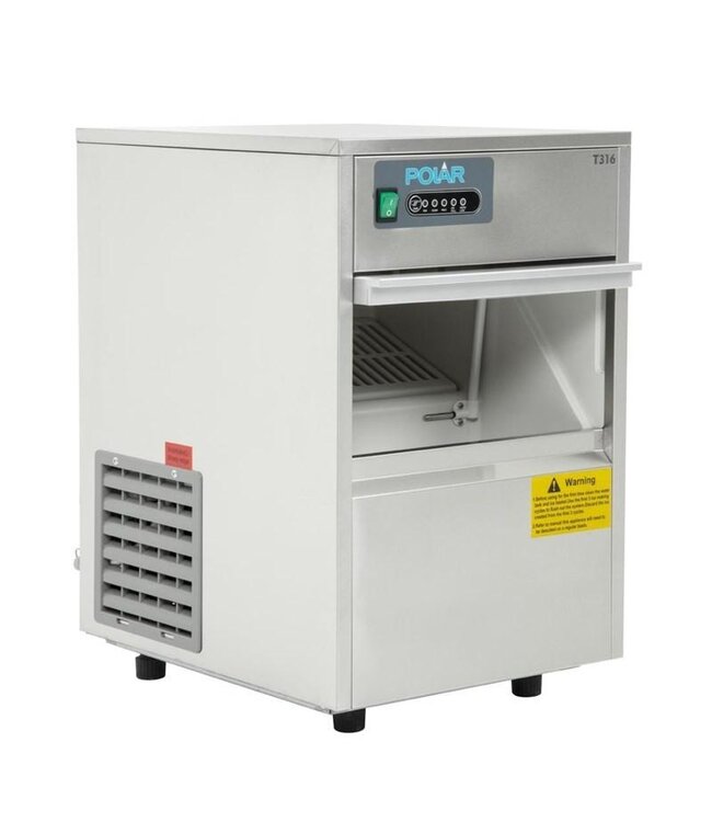 IJsblokjesmachine Polar | Holle ijsblokjes | 20kg/24u | 4 kg bunker