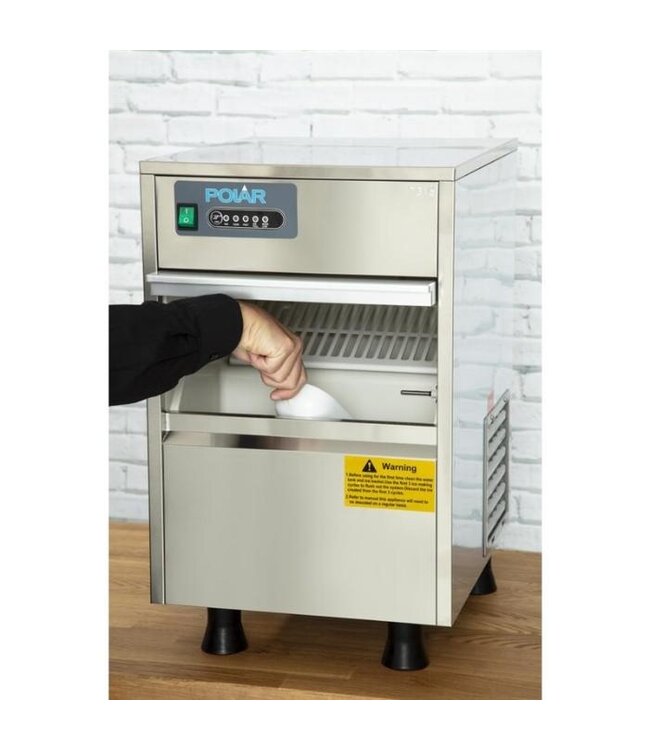 IJsblokjesmachine Polar | Holle ijsblokjes | 20kg/24u | 4 kg bunker