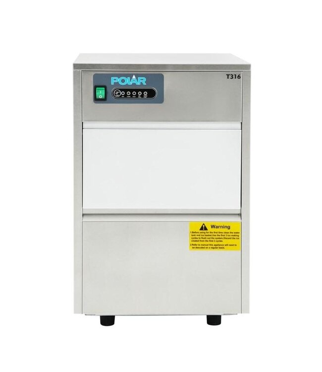 IJsblokjesmachine Polar | Holle ijsblokjes | 20kg/24u | 4 kg bunker