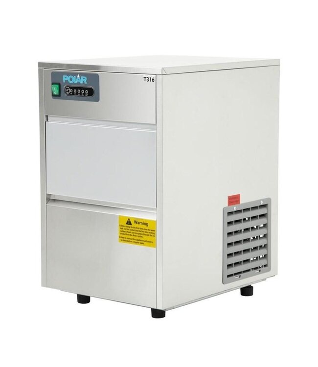 IJsblokjesmachine Polar | Holle ijsblokjes | 20kg/24u | 4 kg bunker