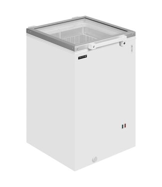Tefcold Diepvrieskist ST160 | tot -24 graden | 115L | Glazen deksel | Met wielen