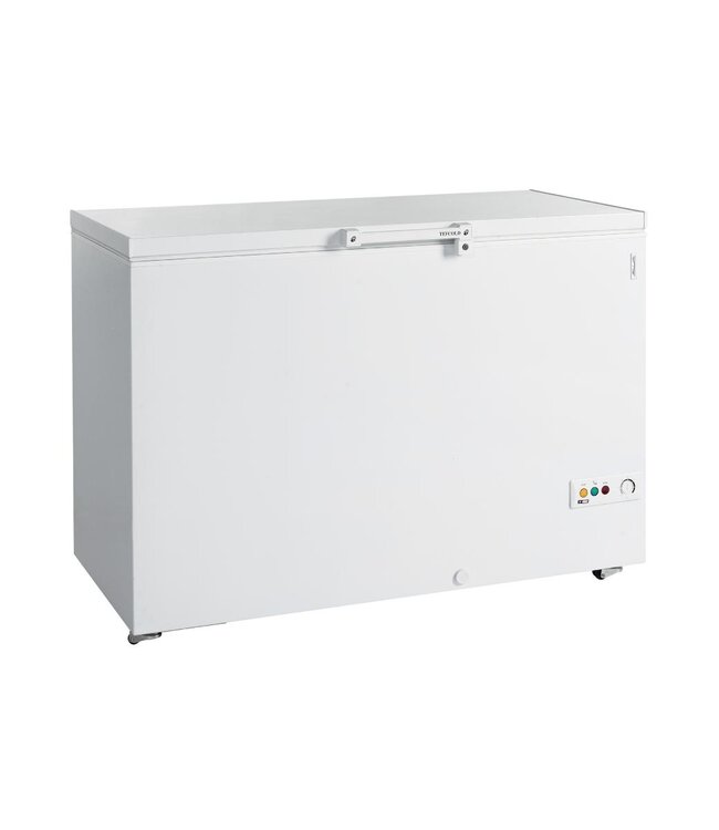 Diepvrieskist FR405 SL | tot -24 graden | 385L | Klapdeksel | Met wielen | (H)94,5x(B)128,4x(D)70cm