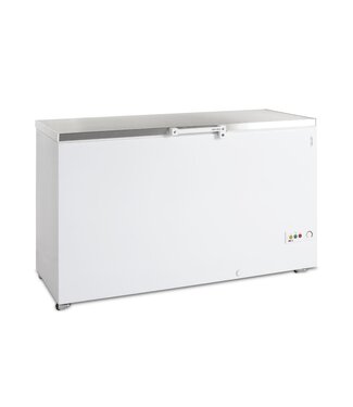 Tefcold Diepvrieskist FR505S SL | tot -24 graden | 463L | RVS Klapdeksel | Met wielen